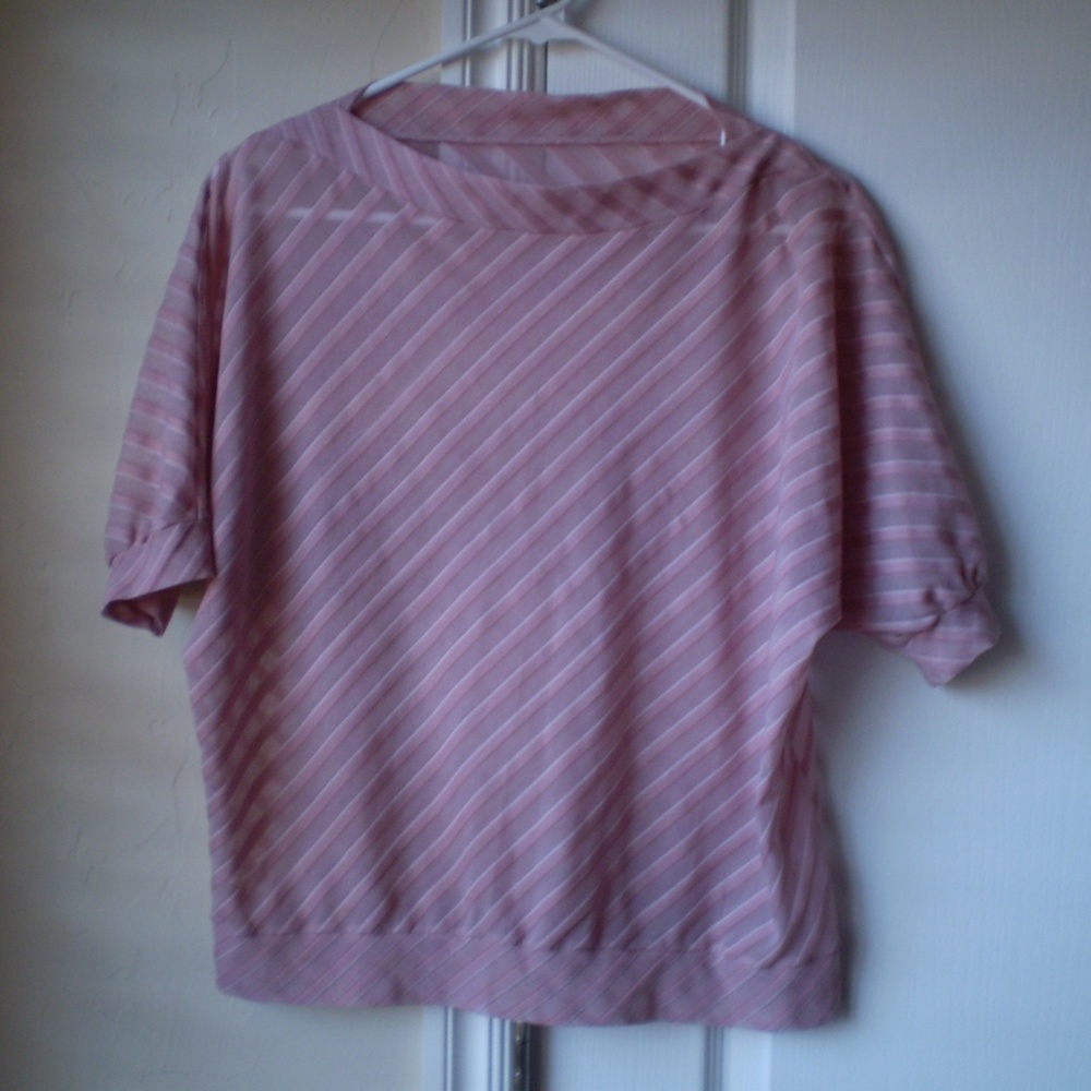pink transparent blouse